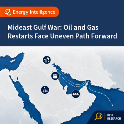 Mideast Gulf War: Oil and Gas Restarts Face Uneven Path Forward